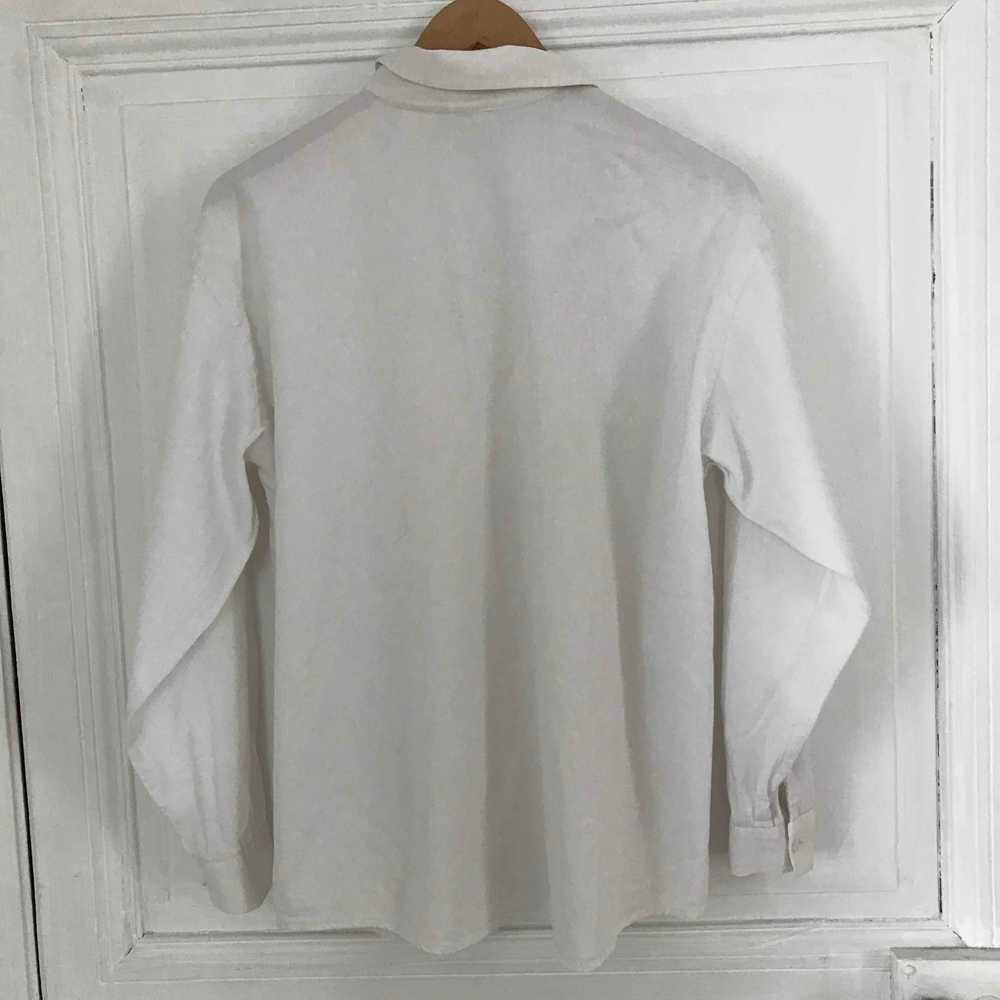 cotton shirt - White cotton shirt, Marine Paris b… - image 4