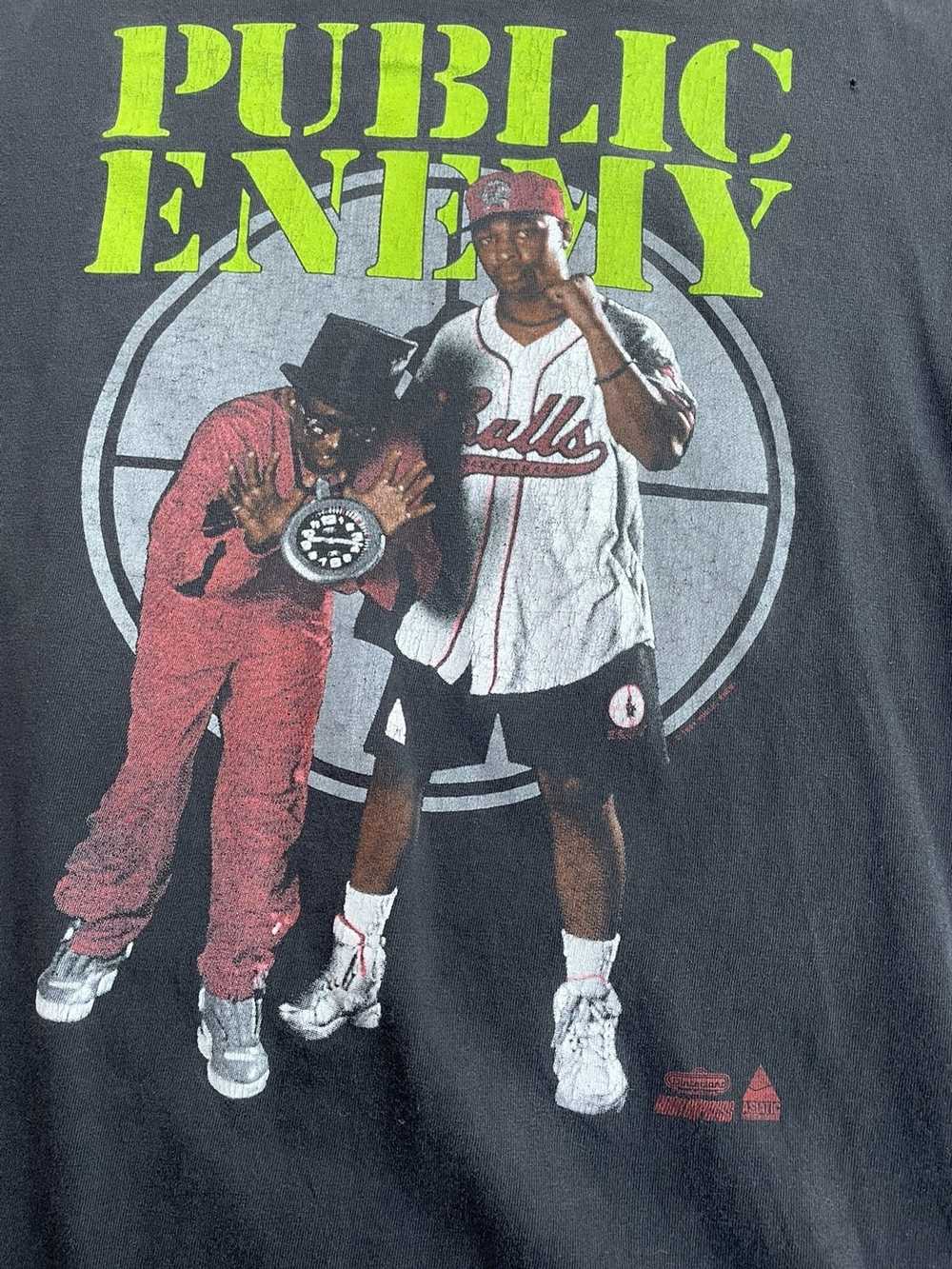 Public Enemy × Rap Tees × Vintage 1991 Public Ene… - image 3