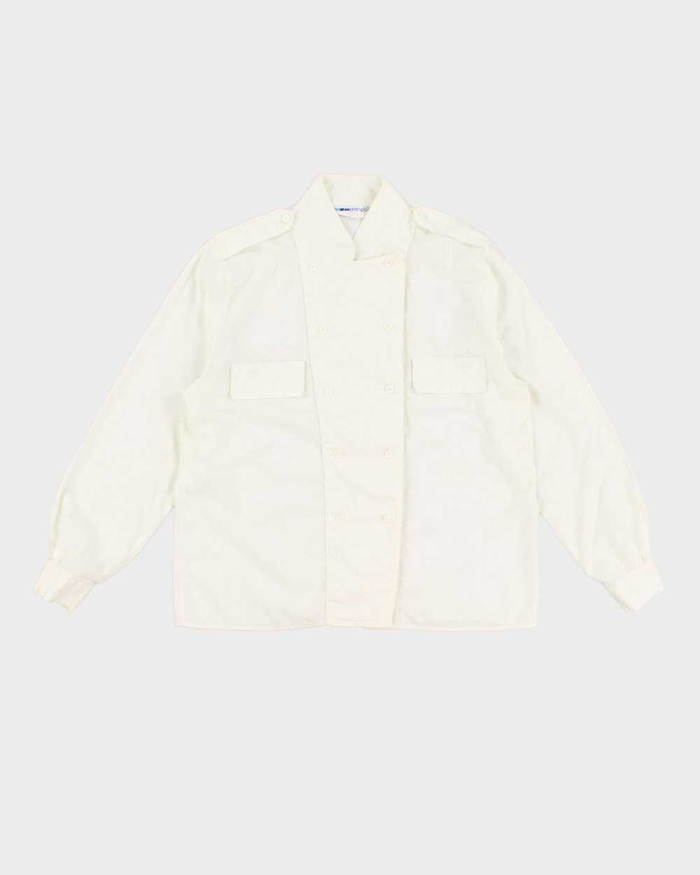 Vintage 80s Impromptu White Long Sleeved Shirt - L - image 1