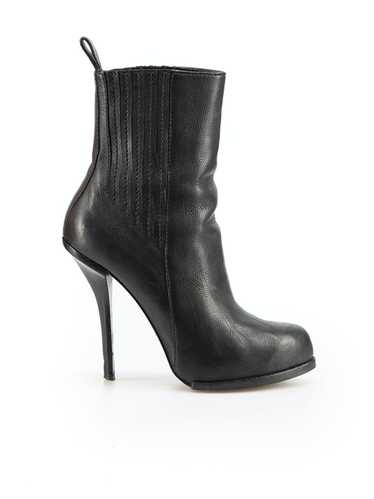 Alexander Wang Black Leather Aymeline Heeled Boots