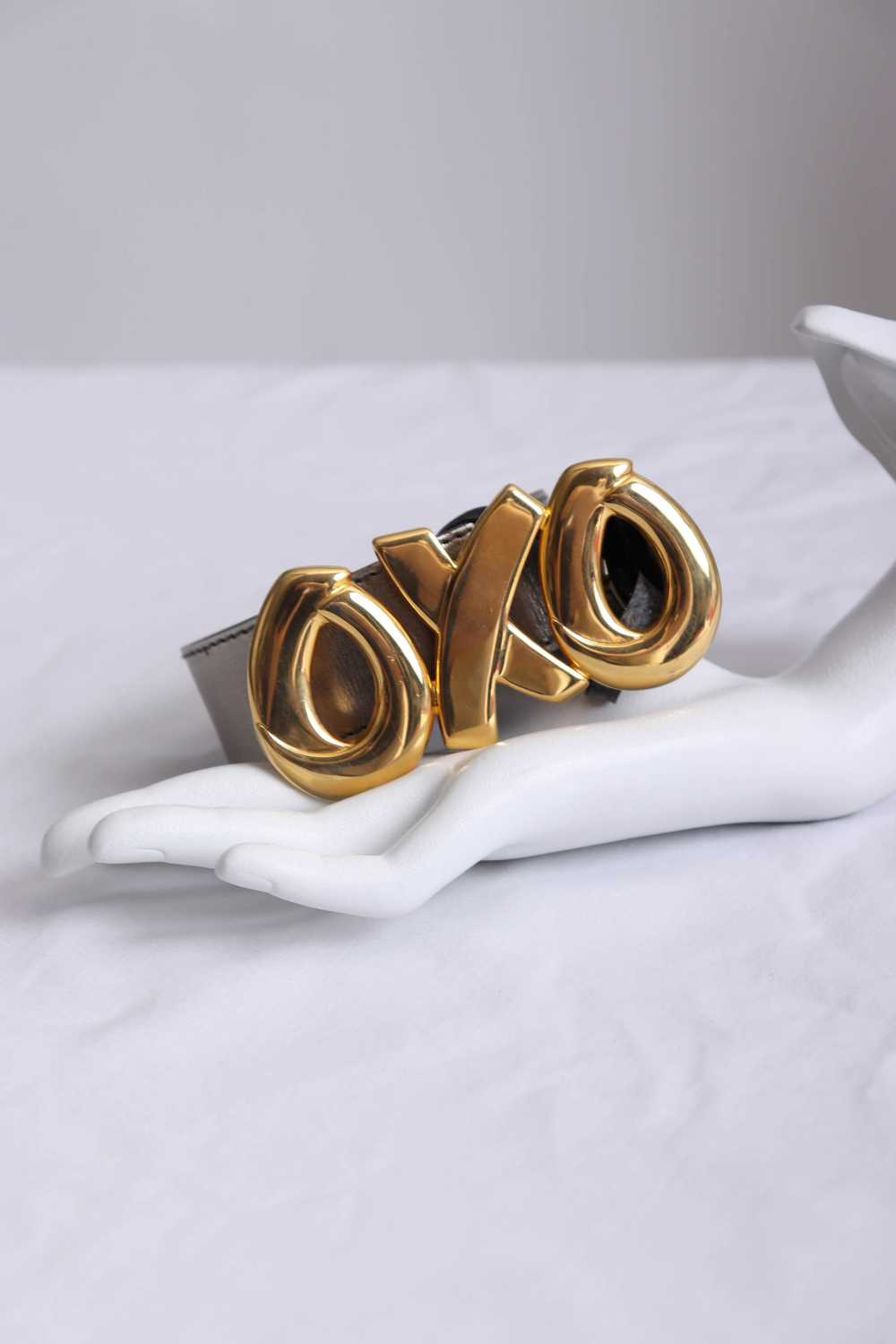80's Paloma Picasso Gold OXO Belt M - image 2