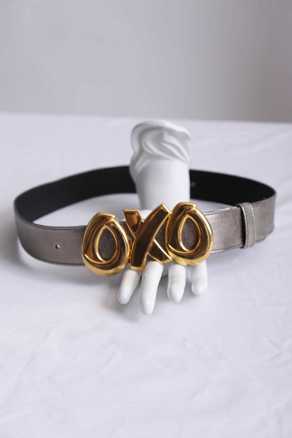 80's Paloma Picasso Gold OXO Belt M - image 3