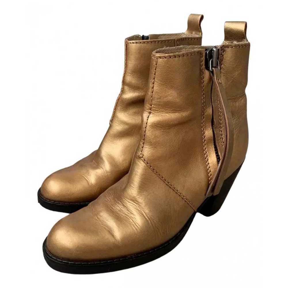 Acne Studios Pistol leather ankle boots - image 1