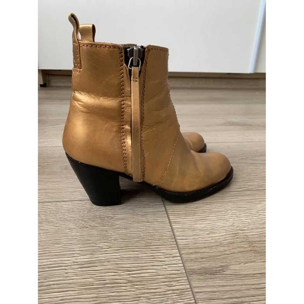 Acne Studios Pistol leather ankle boots - image 2