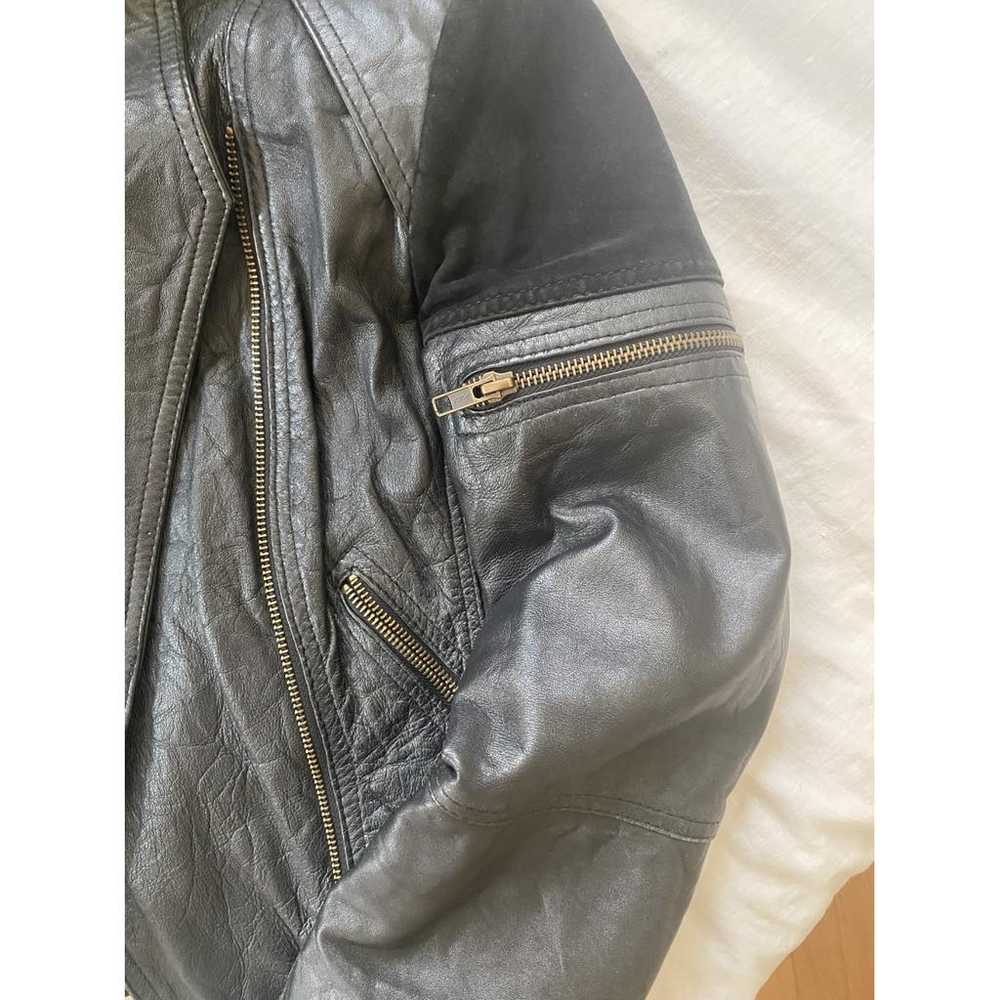 Gestuz Leather biker jacket - image 3