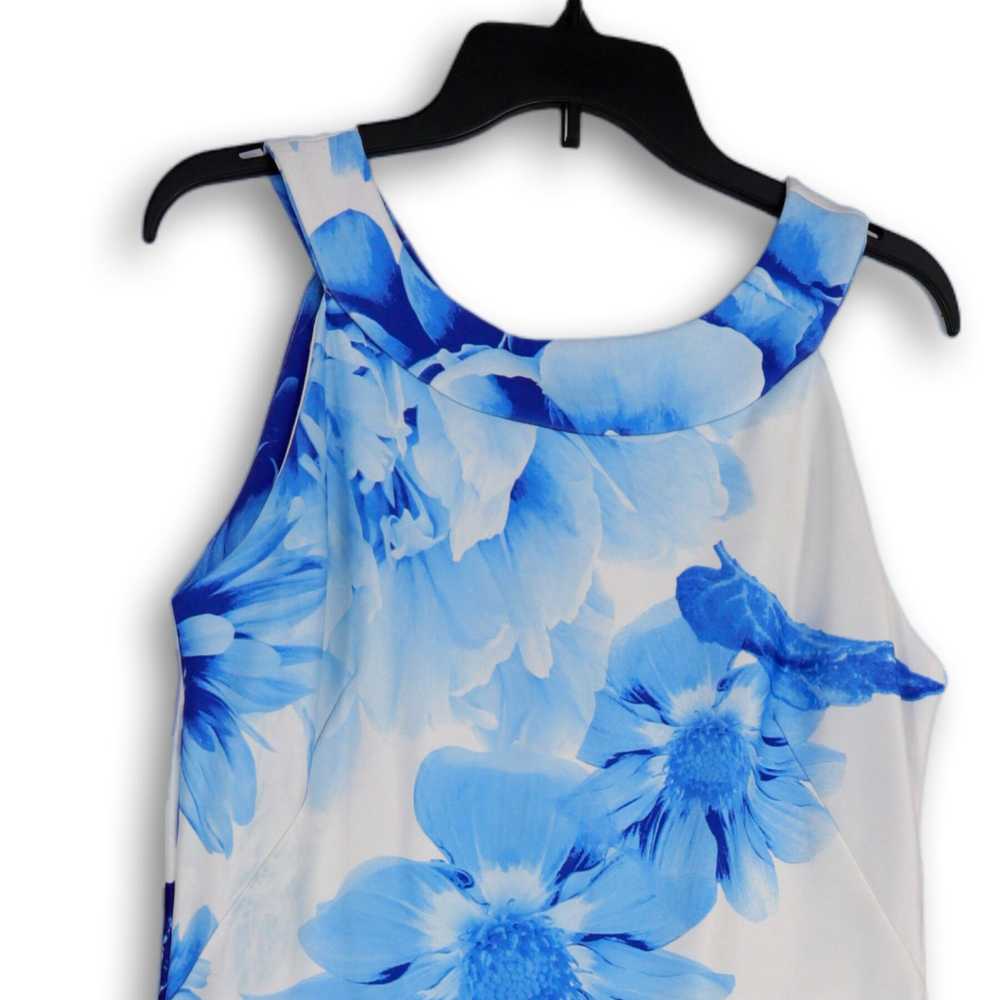 Gabby Skye Womens Blue White Floral Halter Neck B… - image 3
