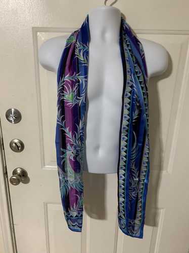 Designer × Vintage Bob Mackie Silk Floral scarf