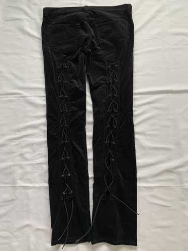 Number (N)ine Velvet Lace Up Pants SS05 “Nightcraw