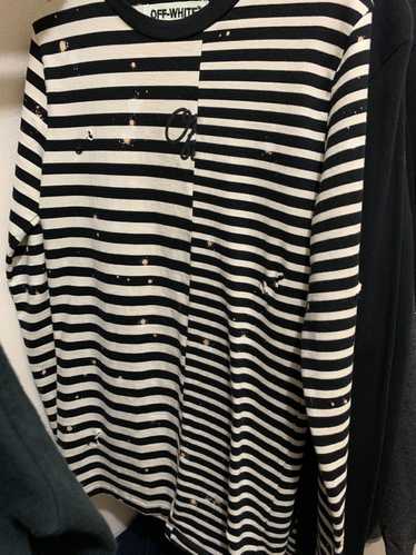 Off-White Split Striped Shirt