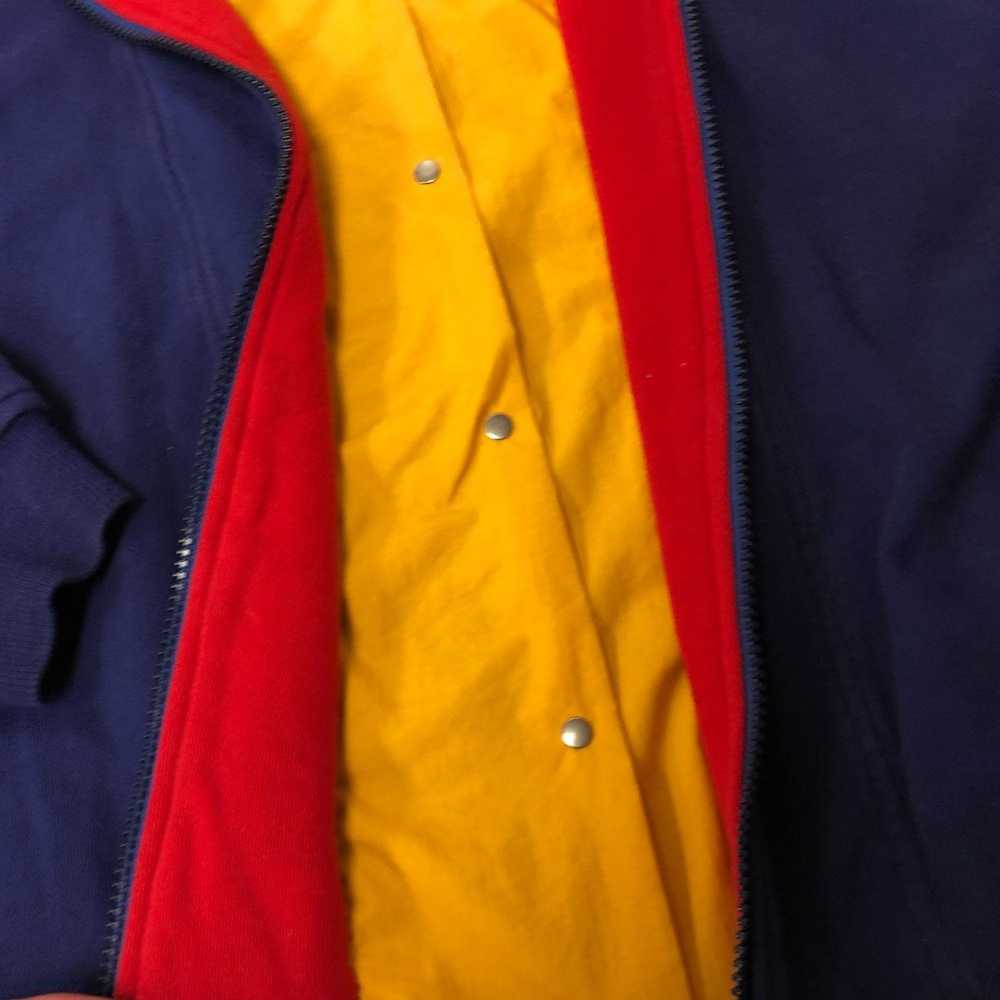 Izod 90's Izod Blue Red COLOR BLOCK Sweatshirt HI… - image 6