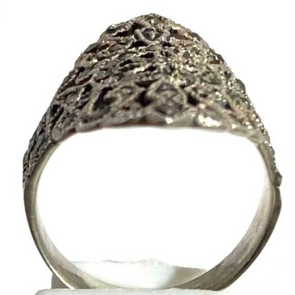 Sterling Silver ARG Sterling Silver Marcasite Ring - image 7