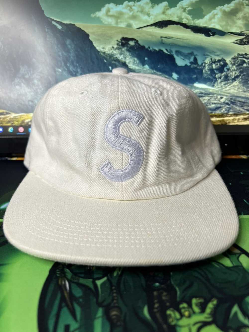 Supreme S/S ‘17 Washed Denim S Logo Cap - image 1