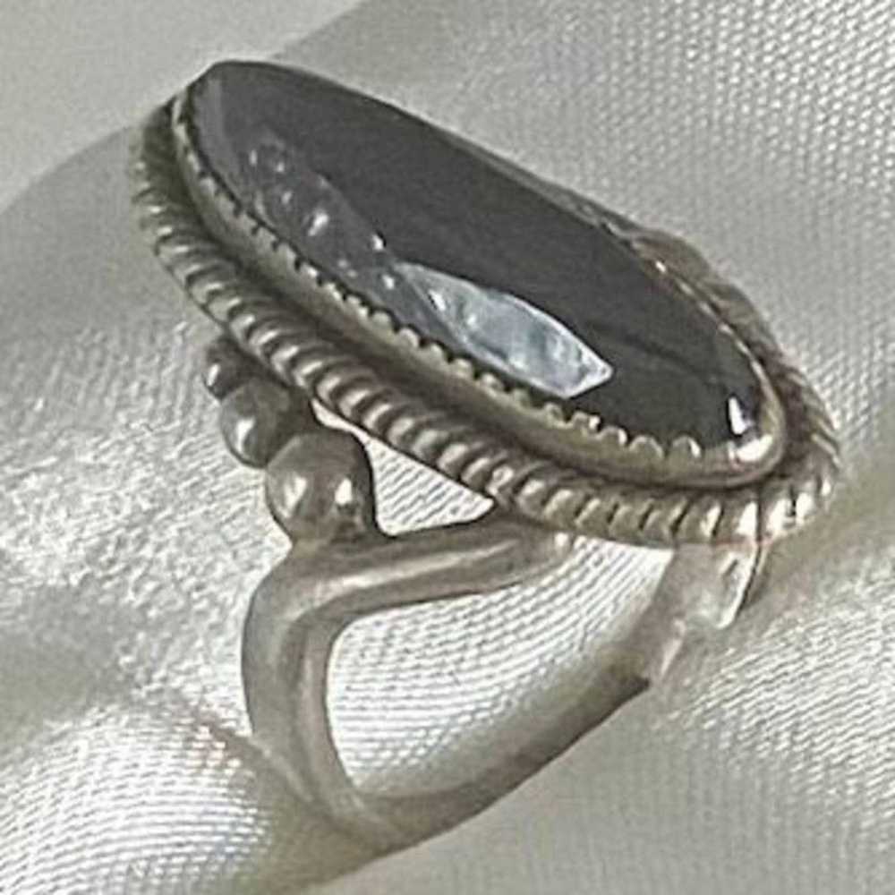 Silver AQE Sterling Silver & Smokey Topaz Sz 5 1/… - image 4