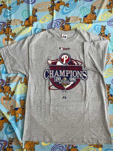 2008 PHILADELPHIA PHILLIES WORLD SERIES CHAMPIONS MAJESTIC HOODED