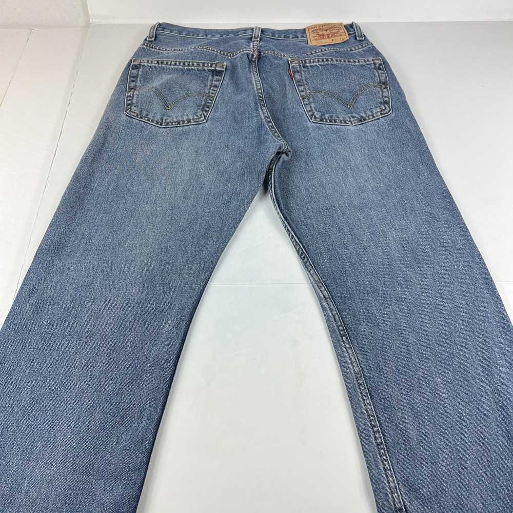 Levi's Levi's Jeans 505 Straight Blue Faded Whisk… - image 11