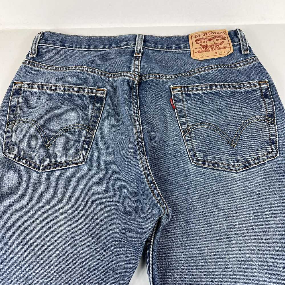 Levi's Levi's Jeans 505 Straight Blue Faded Whisk… - image 12