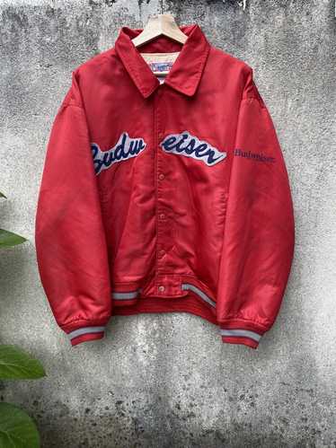 Vintage Budweiser Letterman Jacket 80s high quality Varsity Bomber Beer R9