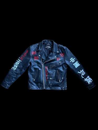 Custom Painted Leather Jacket