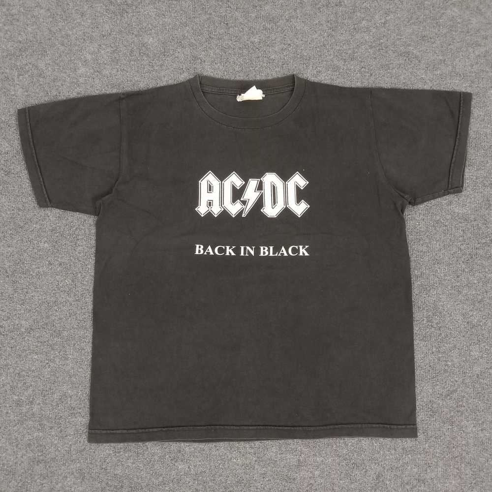 Ac/Dc × Rock T Shirt × Vintage ACDC Back In Black… - image 1