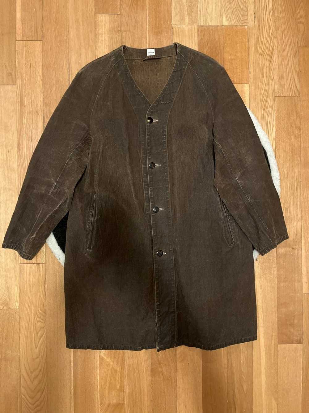 Cottle Cottle mud dyed coat with gold - image 1