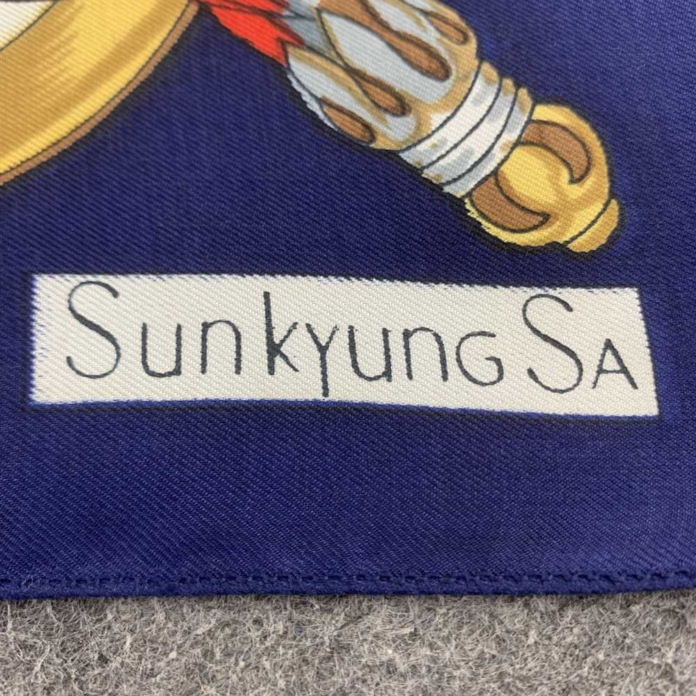 Vintage SunkyungSa Silk Scarf / Shawl / Wrap / Sq… - image 4