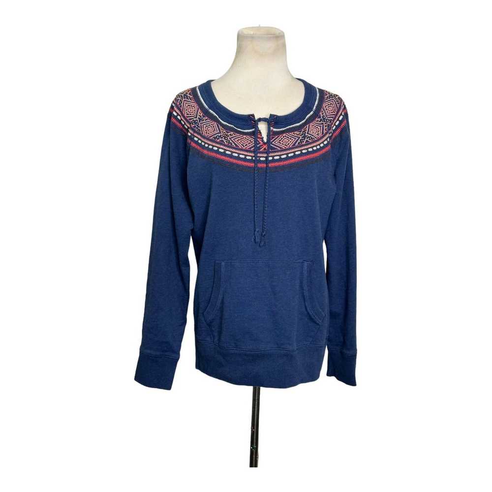 Lucky Brand Lucky Brand blue beaded long sleeves … - image 10