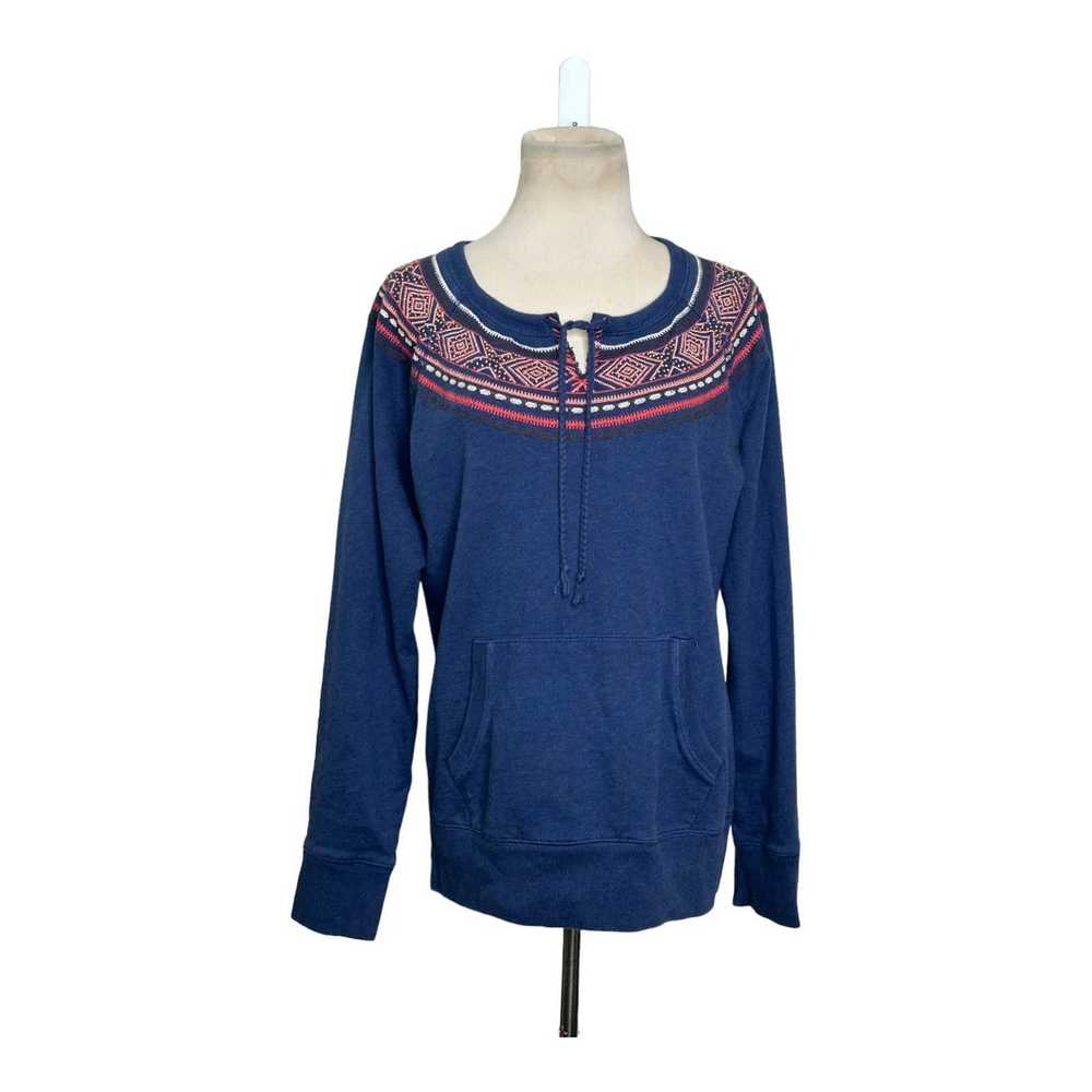 Lucky Brand Lucky Brand blue beaded long sleeves … - image 7