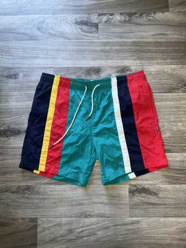 Pre-owned Aimé Leon Dore Watercolor Swim Shorts In Multicolor