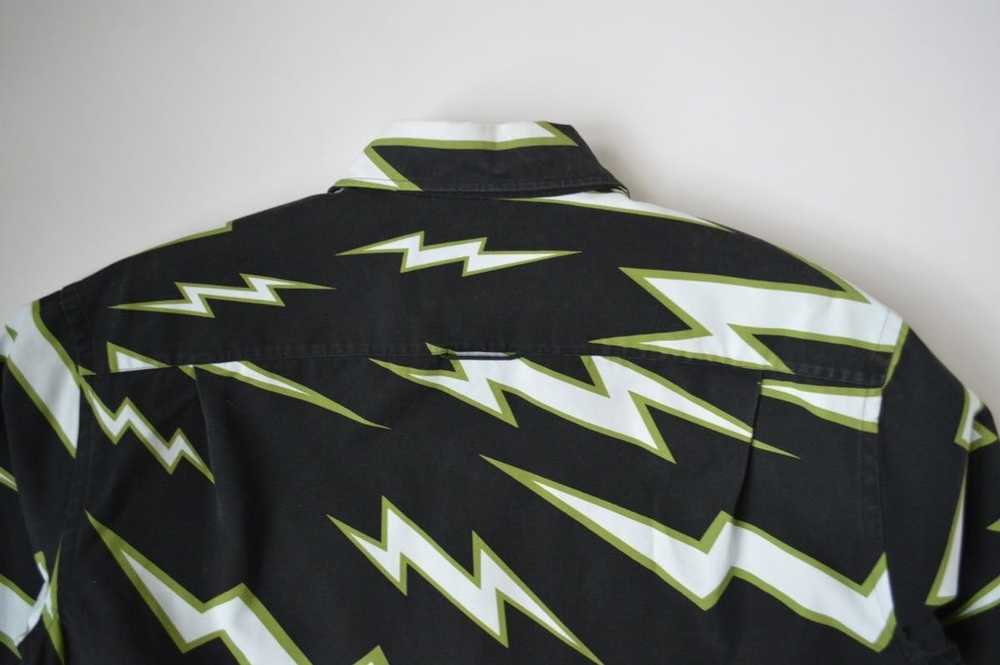 Prada A/W 19 Lightning Bolt Print Shirt - image 11