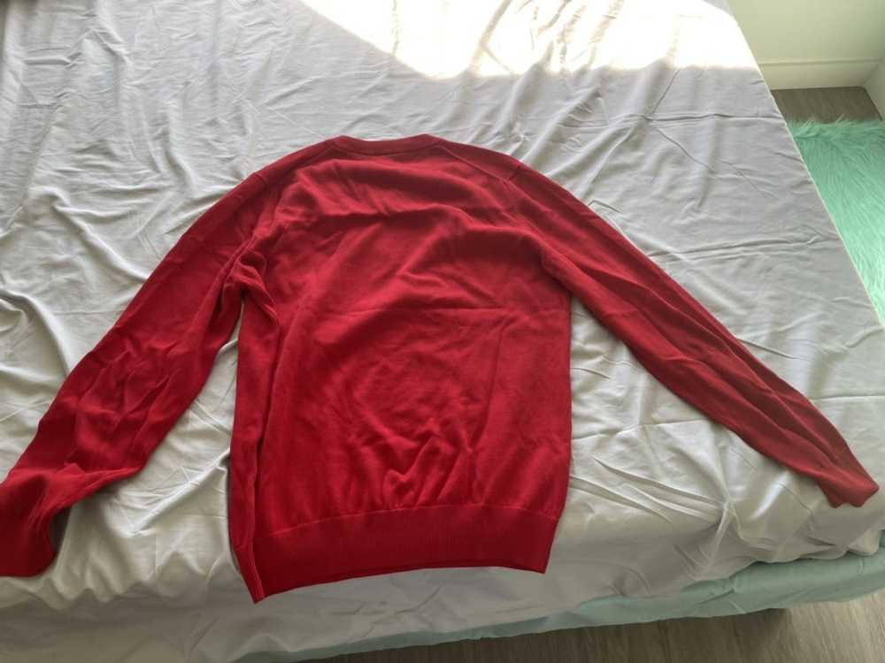 Lacoste Lacoste Red V-Neck Sweater - image 2