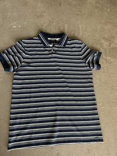 A.P.C. APC stripped cotton designer polo