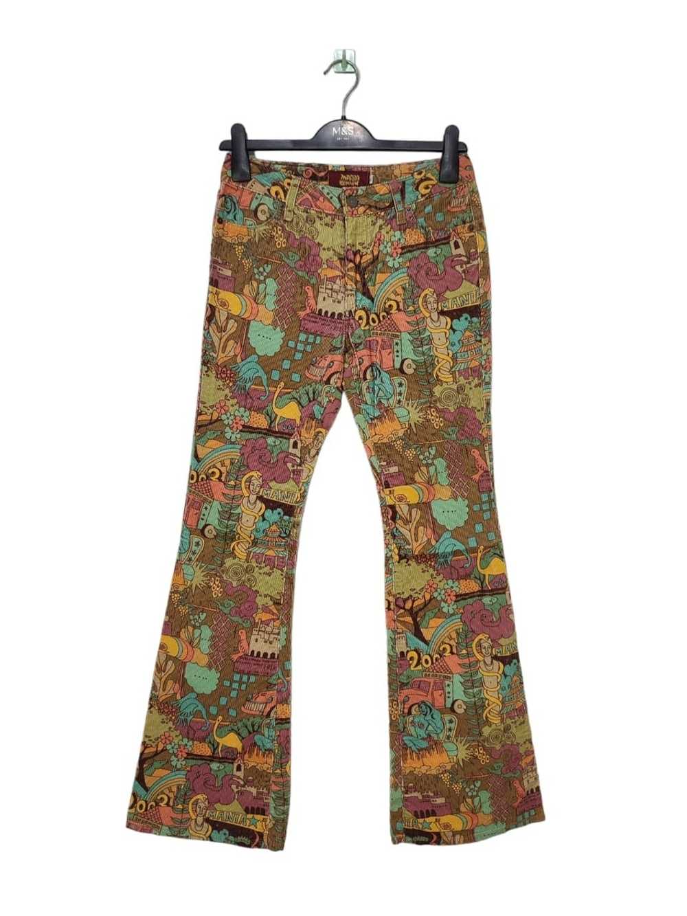 Vintage *Vintage Mash Mania Pop Art Corduroy Trou… - image 1