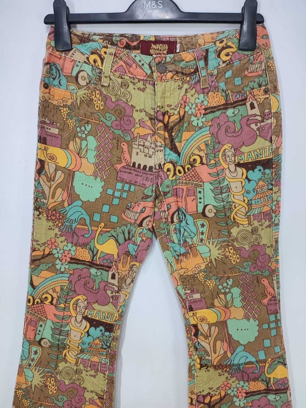 Vintage *Vintage Mash Mania Pop Art Corduroy Trou… - image 3