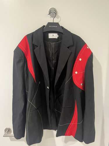 Designer Black red designer blazer