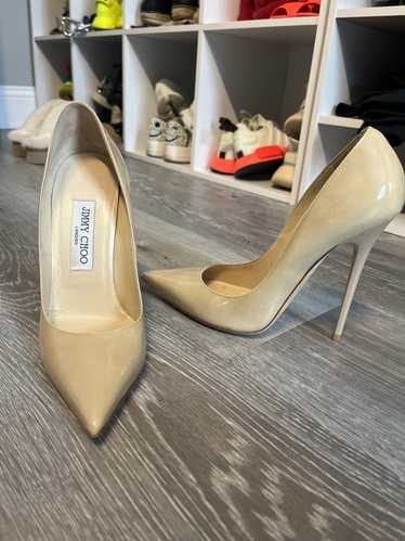 Jimmy Choo Nude Patent leather stiletto