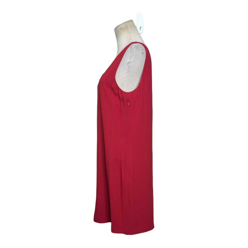 Theory Theory V-neck Shift Cranberry Rosina Mini … - image 2