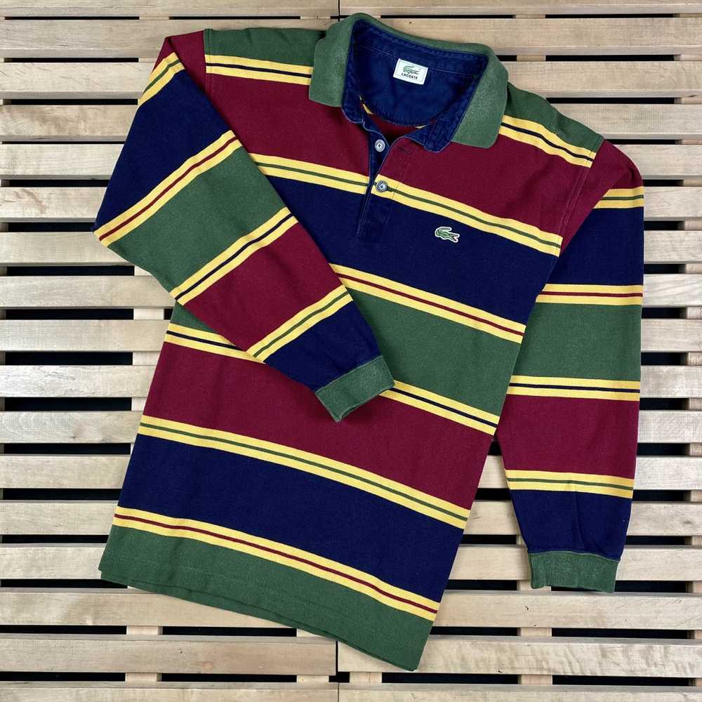 Lacoste × Luxury × Vintage Mens Rugby Sweatshirt … - image 1