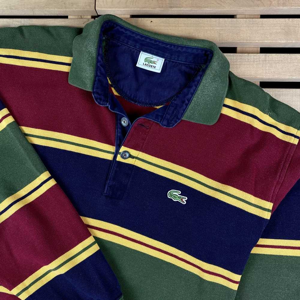 Lacoste × Luxury × Vintage Mens Rugby Sweatshirt … - image 2