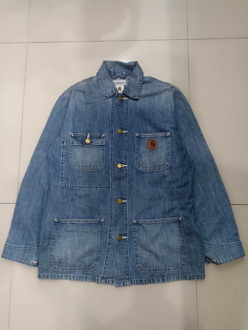 Carhartt × Denim Jacket Og chore coat denim carha… - image 1