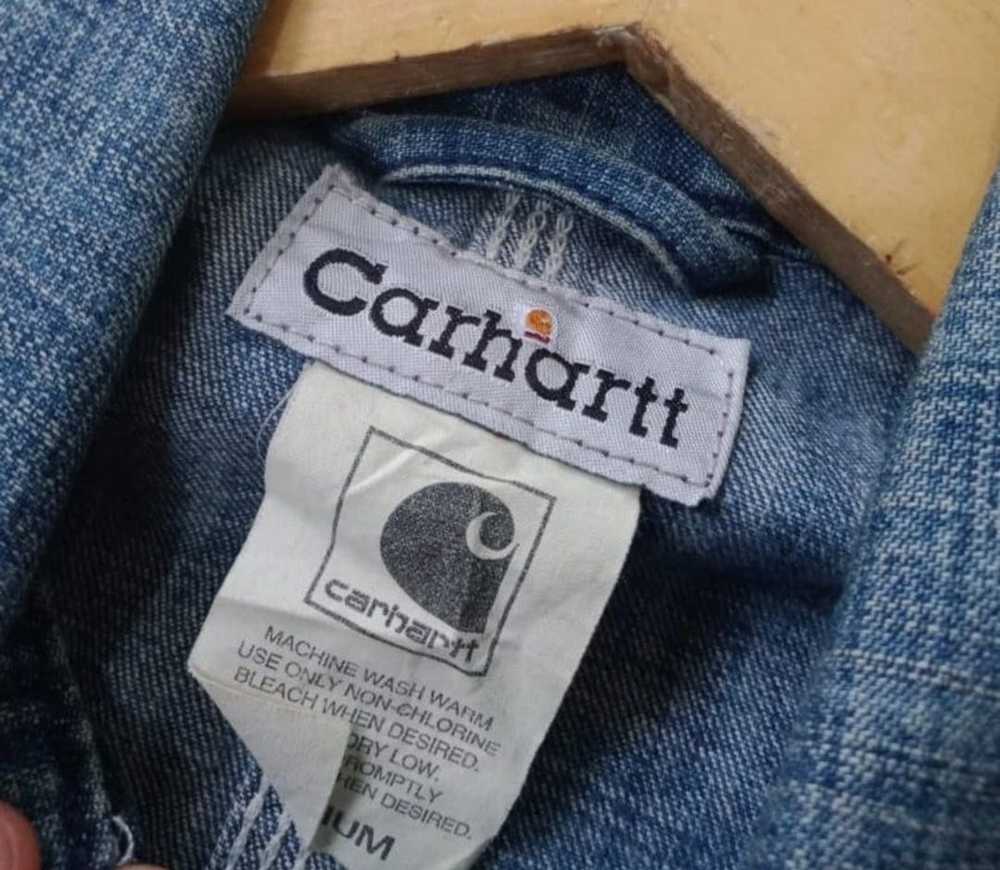 Carhartt × Denim Jacket Og chore coat denim carha… - image 5