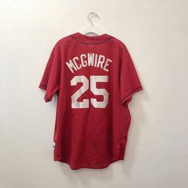 Men's Mitchell & Ness Mark McGwire White St. Louis Cardinals Home 1998 Cooperstown Collection Authentic Jersey