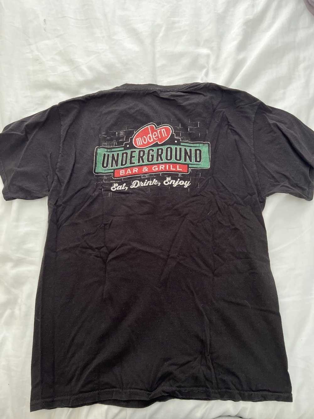 Vintage Modern Underground Bar and Grill T Shirt - image 2