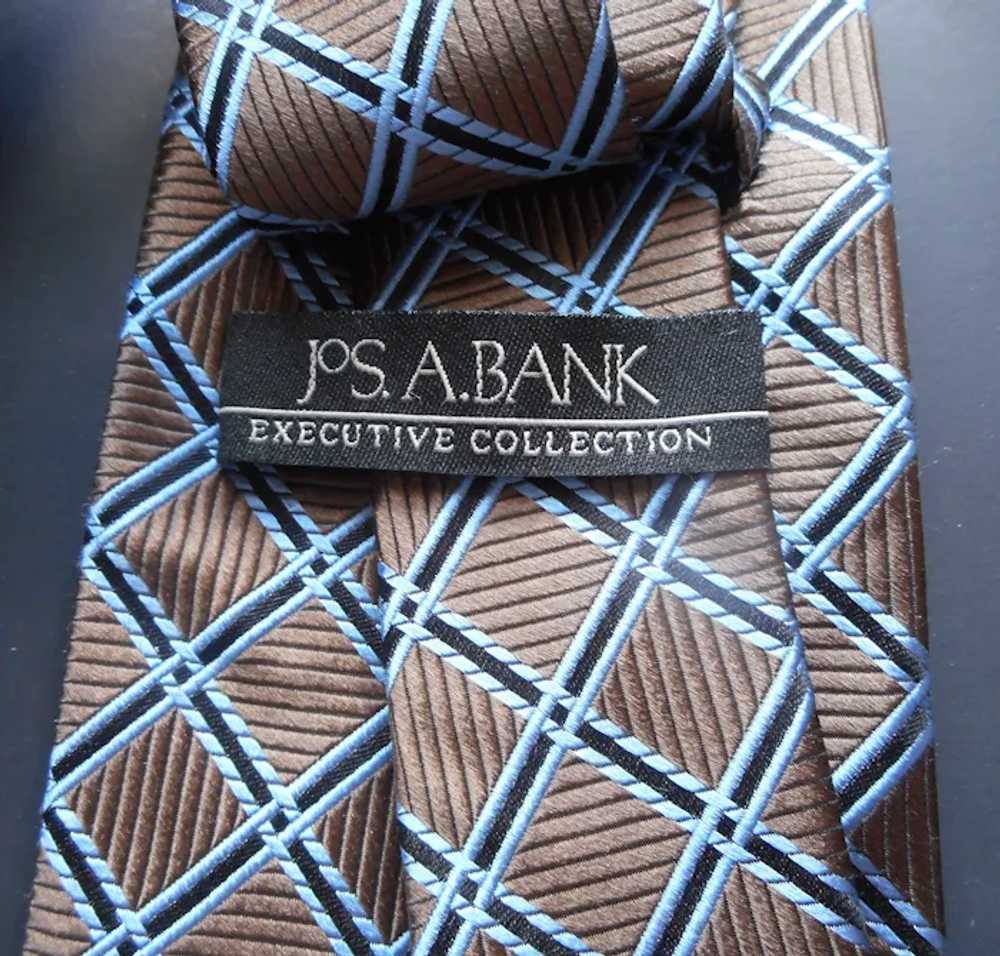 Unworn 1990s Jos A Bank Heavy Thick Silk Tie Exec… - image 2