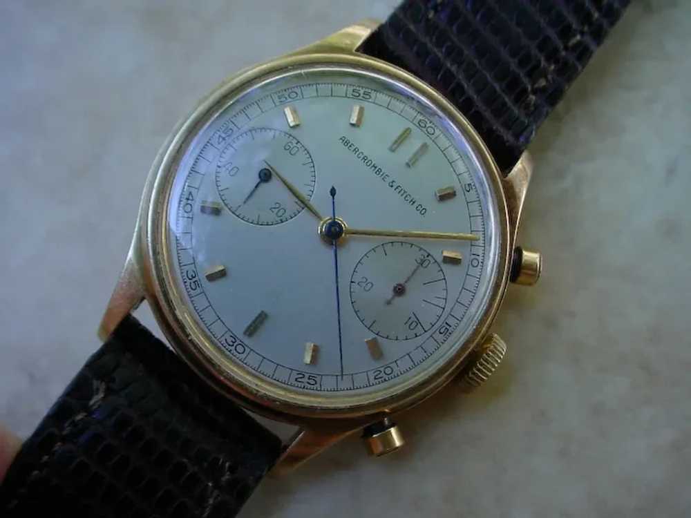 Abercrombie & Fitch 14K Gold Chronograph Made For… - image 3