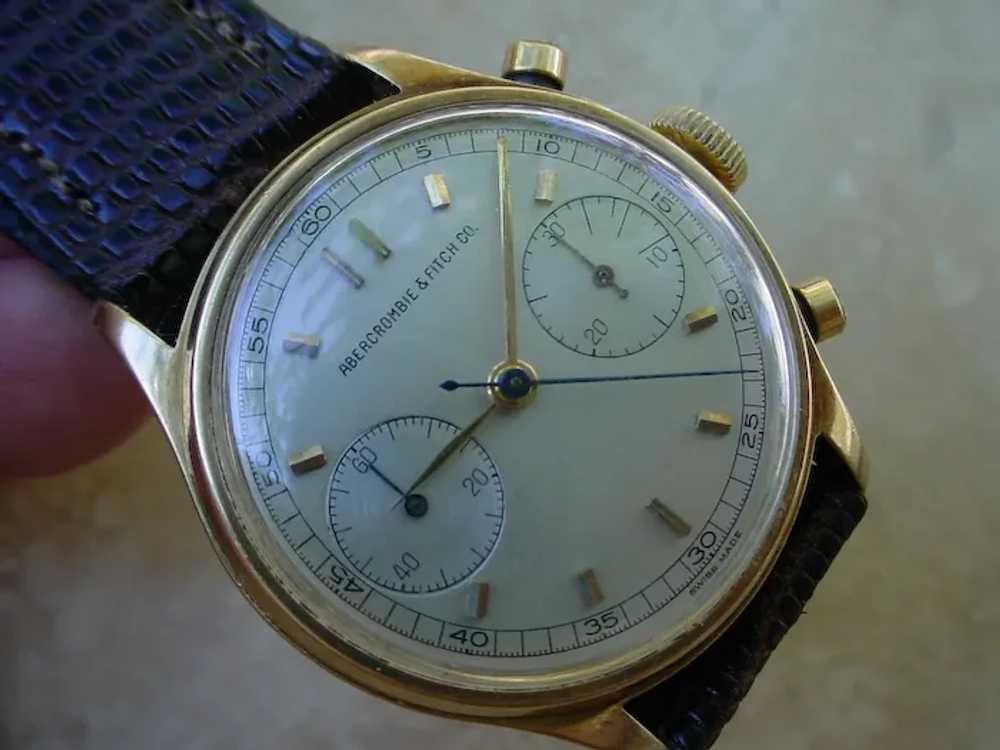 Abercrombie & Fitch 14K Gold Chronograph Made For… - image 4