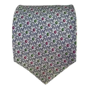 Gucci GUCCI Blue Equestrian Print Silk Tie Made I… - image 1