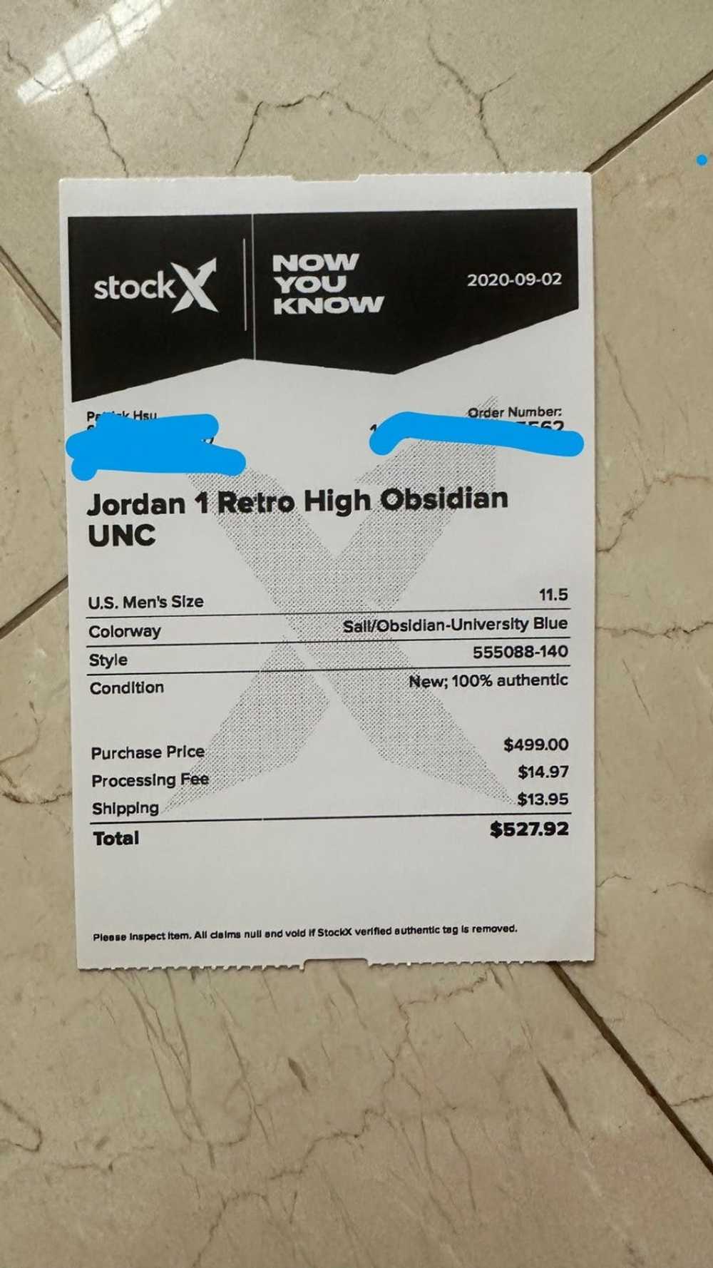 Jordan Brand × Nike Retro Jordan 1 Obsidian UNC - image 10