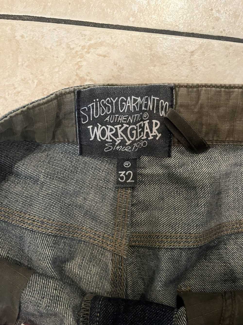 Stussy Vintage STUSSY Logo Custom Denim Trousers … - image 4