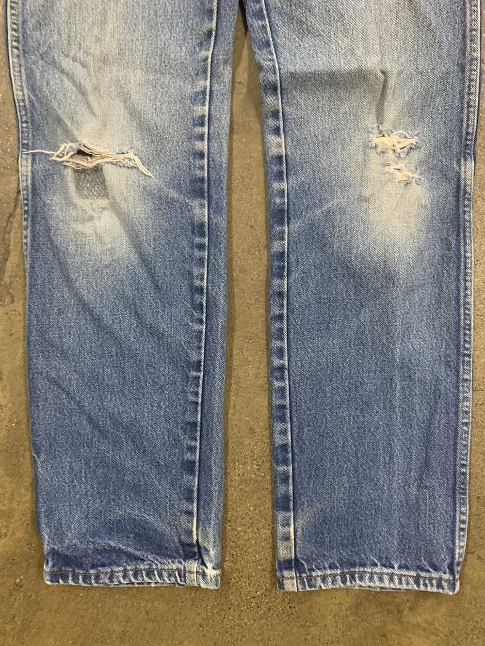 Jean × Vintage Vintage Rustler Distressed Faded J… - image 3