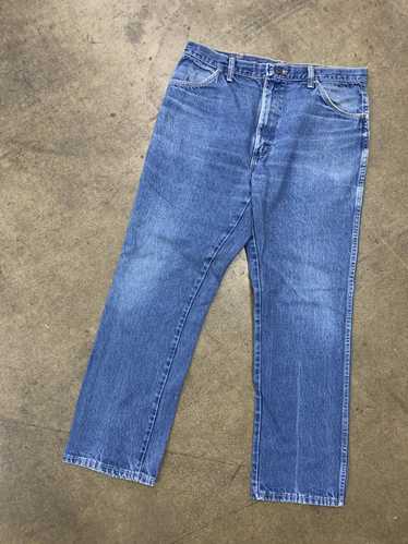 Jean × Vintage Vintage 1980s Distressd Rustler Je… - image 1